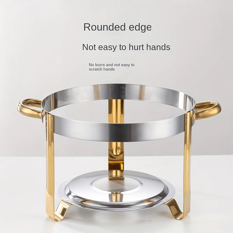 🧑🍳The same as in a five-star buffet restaurant🍽️Stainless Steel Chafing Dish Buffet Set 5QT with Fuel Can Rack, Gold Food Warmer for Parties - Image 11