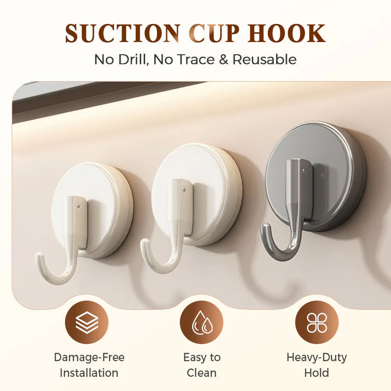 Suction Cup Hook - No Drill, No Trace & Reusable