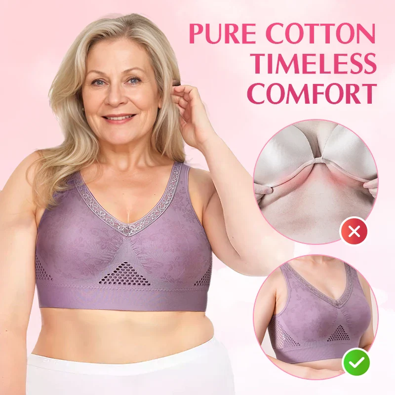 💕Buy 3+ for 15% off🔥Pure Cotton Buttonless Comfy Lifting Bra - Image 4
