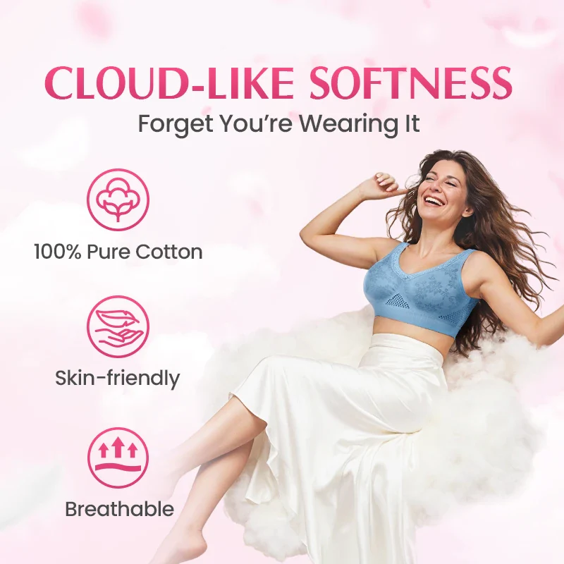 💕Buy 3+ for 15% off🔥Pure Cotton Buttonless Comfy Lifting Bra - Image 7