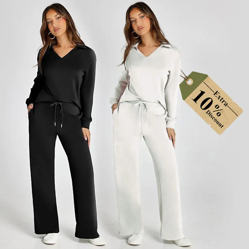 ☁️40% OFF!👍Women's 2 Piece Sets Outfits Casual Long Sleeve Sweatsuits Sets - Image 9