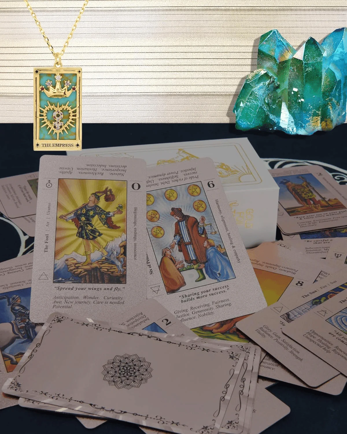 🔮40% OFF NOW! ✨ Witchy Cauldron Tarot Card Set – Rose Gold Accents, Complete Guide Book & Velvet Pouch 🎴📖 - Image 4