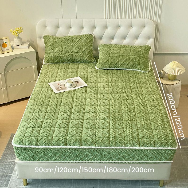 🛏️ 40% OFF! 🎁 WARM FITTED BED SHEET - Brushed Flannel & Deep Pocket (Up to 40cm), Non-Slip Corners for All-Season Comfort❄️🛌 - Image 14