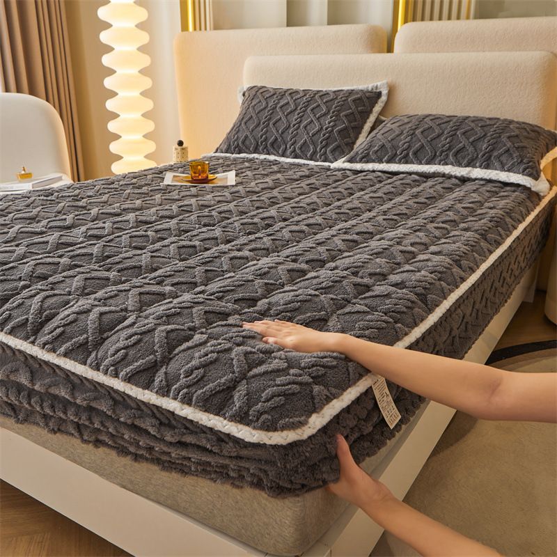 🛏️ 40% OFF! 🎁 WARM FITTED BED SHEET - Brushed Flannel & Deep Pocket (Up to 40cm), Non-Slip Corners for All-Season Comfort❄️🛌 - Image 2