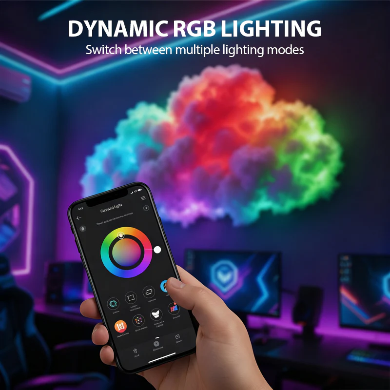 🌈☁️Christmas Gift 40% off⏳DIY USB-Powered Thundercloud LED Light Decor - Image 3