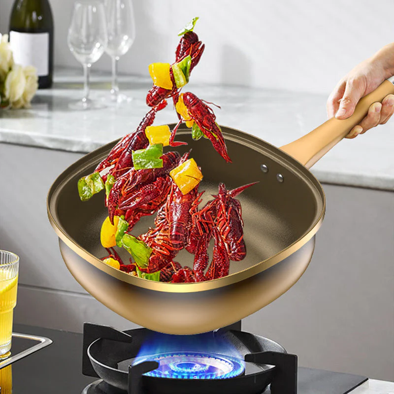 🍳 40% OFF NOW! ✨ 12in Titanium Alloy Non-Stick Pot - Healthy Cooking Without Chemicals, Dishwasher Safe & Cool-Touch Handles 🔥📦 - Image 5