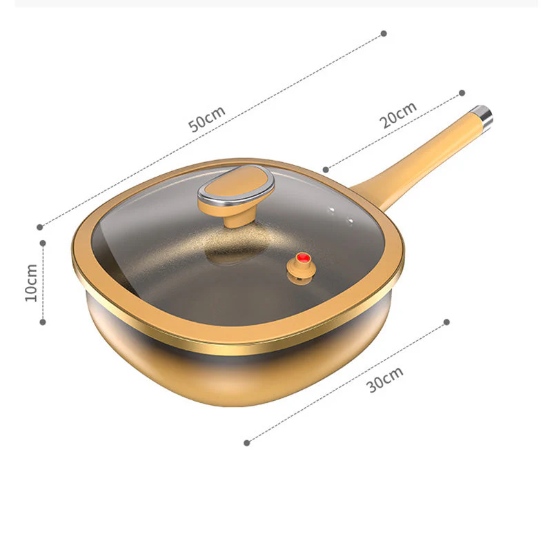 🍳 40% OFF NOW! ✨ 12in Titanium Alloy Non-Stick Pot - Healthy Cooking Without Chemicals, Dishwasher Safe & Cool-Touch Handles 🔥📦 - Image 8
