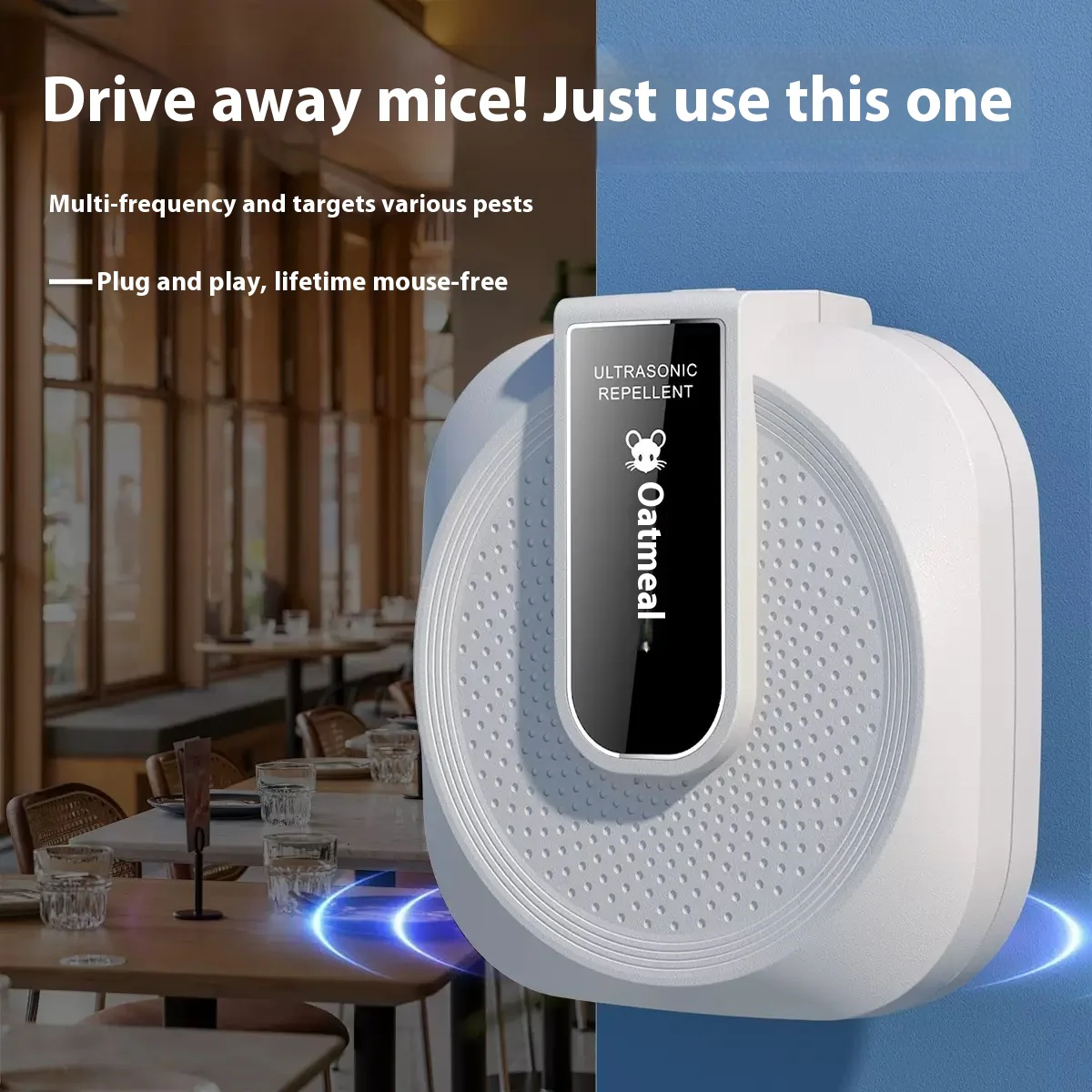 🐈‍⬛2026 New Arrivals: 40% Off!🐁Ultrasonic anti-boating and rat repeller is powerful - 360° smart technology