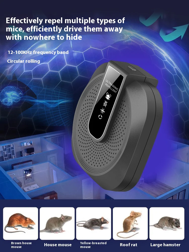 🐈‍⬛2026 New Arrivals: 40% Off!🐁Ultrasonic anti-boating and rat repeller is powerful - 360° smart technology - Image 5