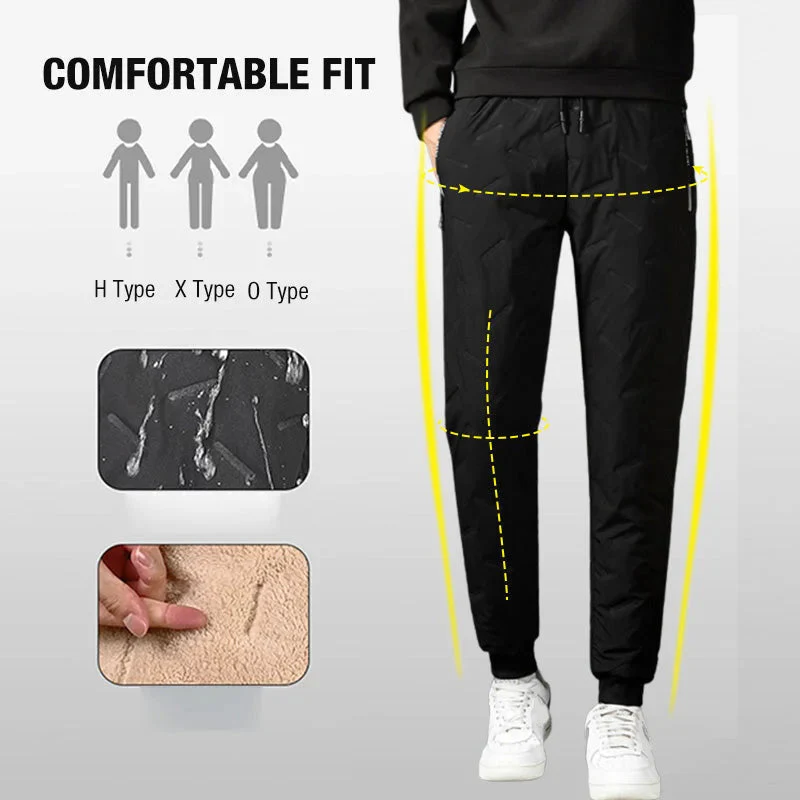 Unisex Warm-Lined Jogging Pants - Image 4
