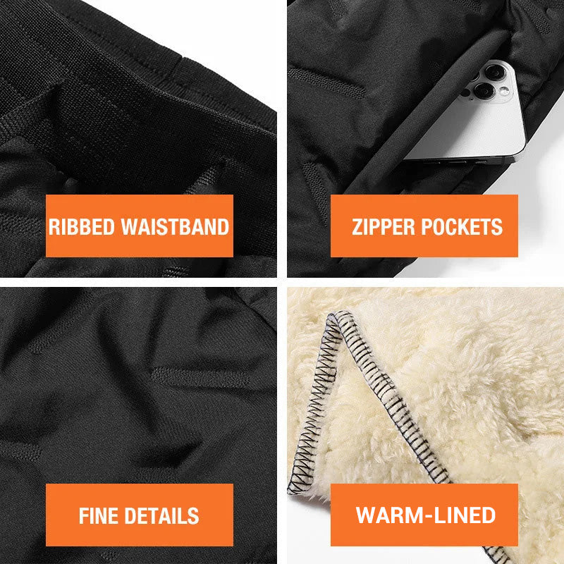 Unisex Warm-Lined Jogging Pants - Image 5
