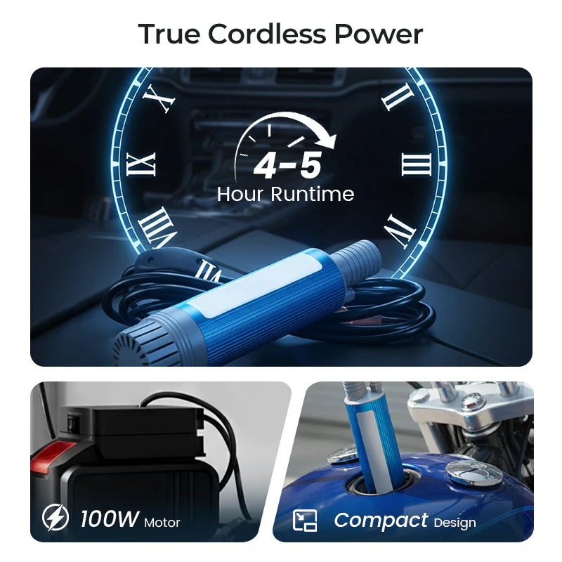 🥇【Industrial-Grade High-Efficiency Choice】38mm High-Power Oil/Water Pump Kit｜💯Blue Portable Design｜Easy to Carry｜Versatile Applications!🌟 - Image 3