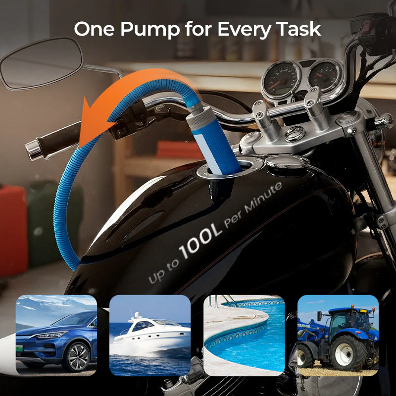 🥇【Industrial-Grade High-Efficiency Choice】38mm High-Power Oil/Water Pump Kit｜💯Blue Portable Design｜Easy to Carry｜Versatile Applications!🌟 - Image 4