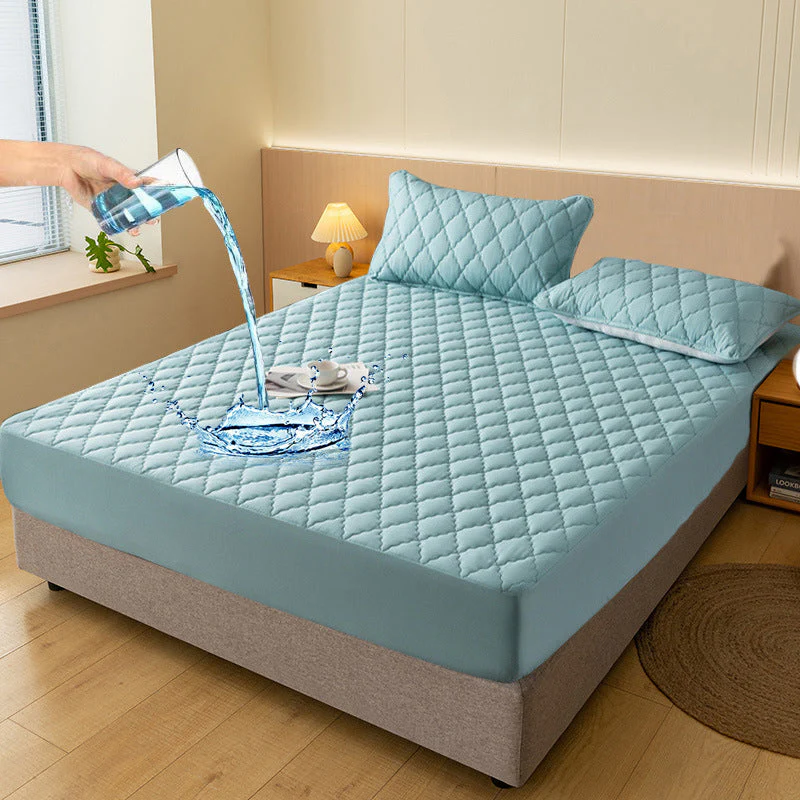 🌤️40% off!🛏️Waterproof Quilted Mattress Cover & Pillowcases Set - Image 11