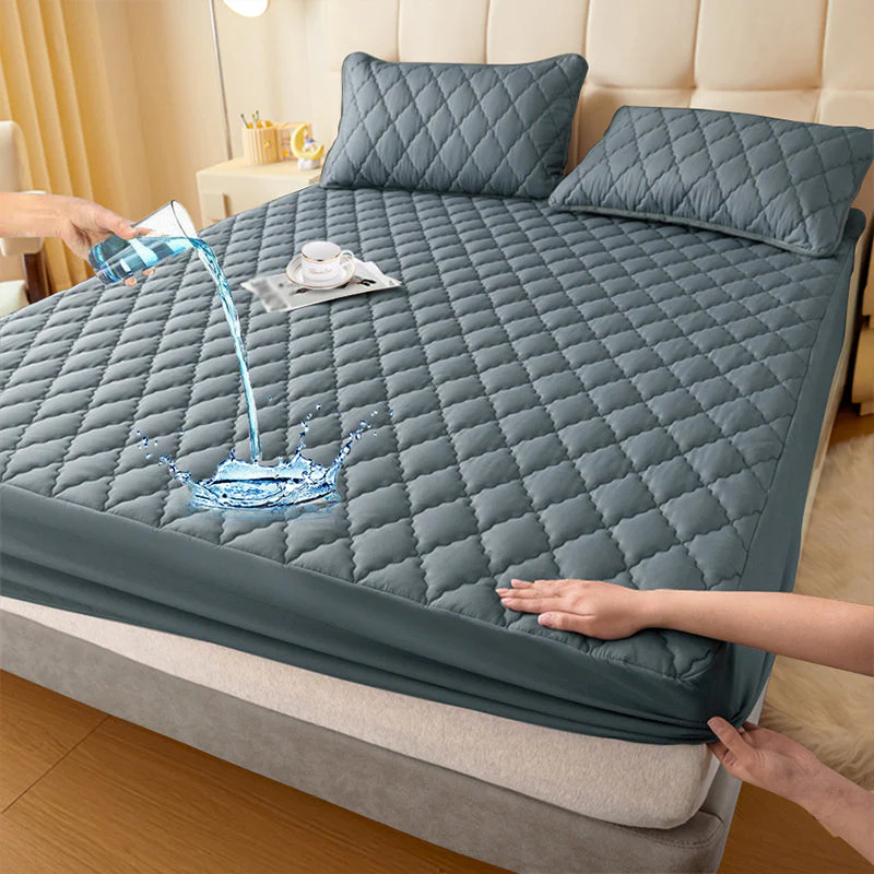 🌤️40% off!🛏️Waterproof Quilted Mattress Cover & Pillowcases Set - Image 12