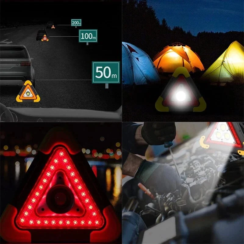 🥳2026 HOT SALE💥50K+ SOLD!🚨 3-IN-1 solar emergency triangle warning light at the roadside📱 - Image 12