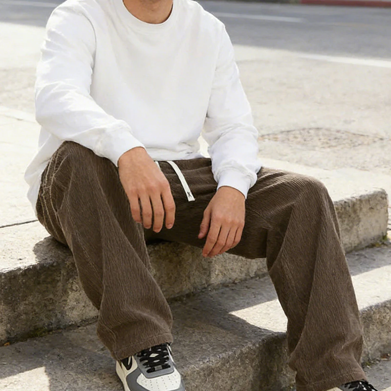 👖Spring New Arrivals 40% Off!🔥Men's Loose-Fit Drawstring Pants with Pockets - Image 9