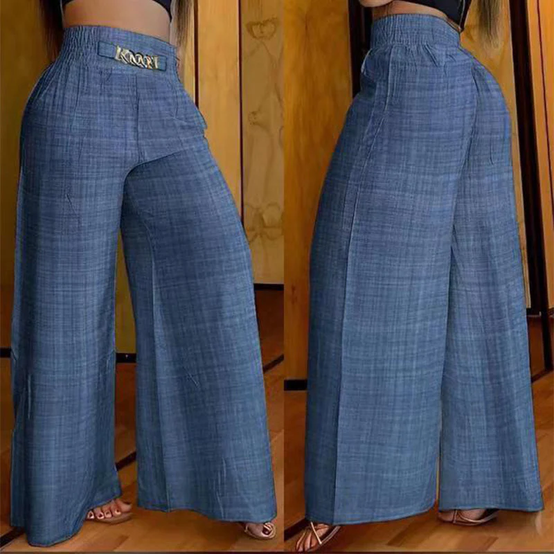👖40% OFF!💃 Women's trousers – High waist, wide leg, with belt accent & versatile look ✨ - Image 11