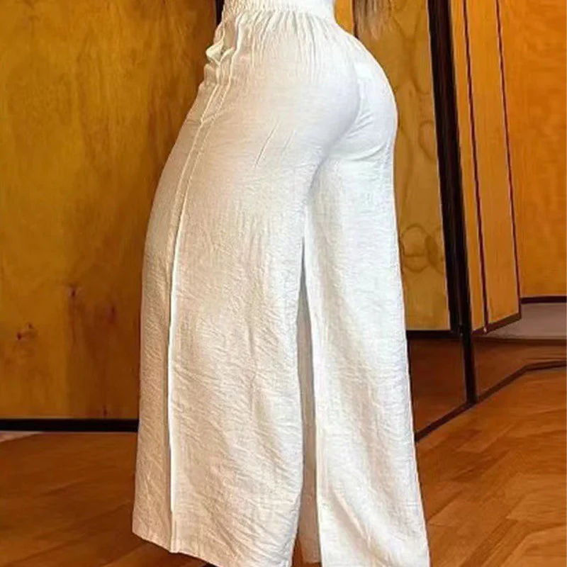 👖40% OFF!💃 Women's trousers – High waist, wide leg, with belt accent & versatile look ✨ - Image 8