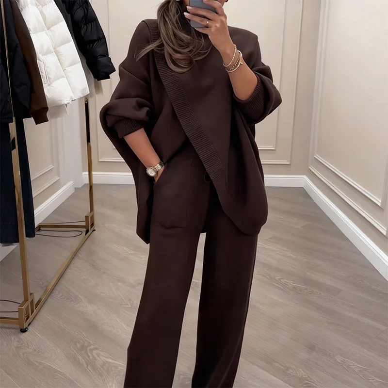 ⏳Time-Limited Special⏰Women's 2-Piece Oversized Sweater & Pants Set - Image 5