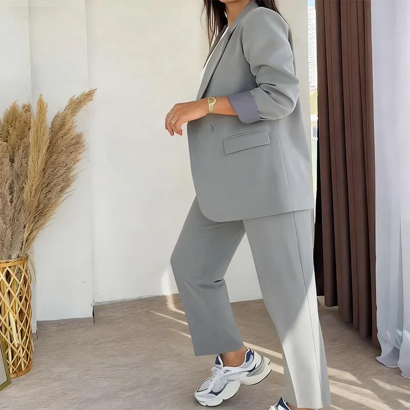 ✨ Classic Women's 2-Piece Blazer Set – Ready-to-Wear & Figure-Flattering, Easy to Style! - Image 7