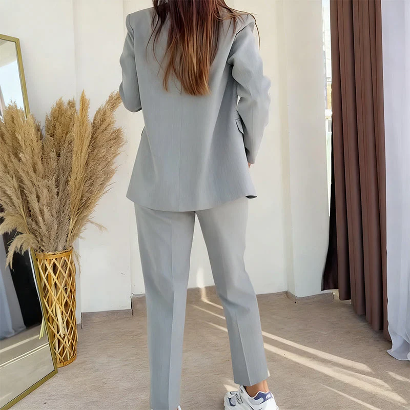 ✨ Classic Women's 2-Piece Blazer Set – Ready-to-Wear & Figure-Flattering, Easy to Style! - Image 8