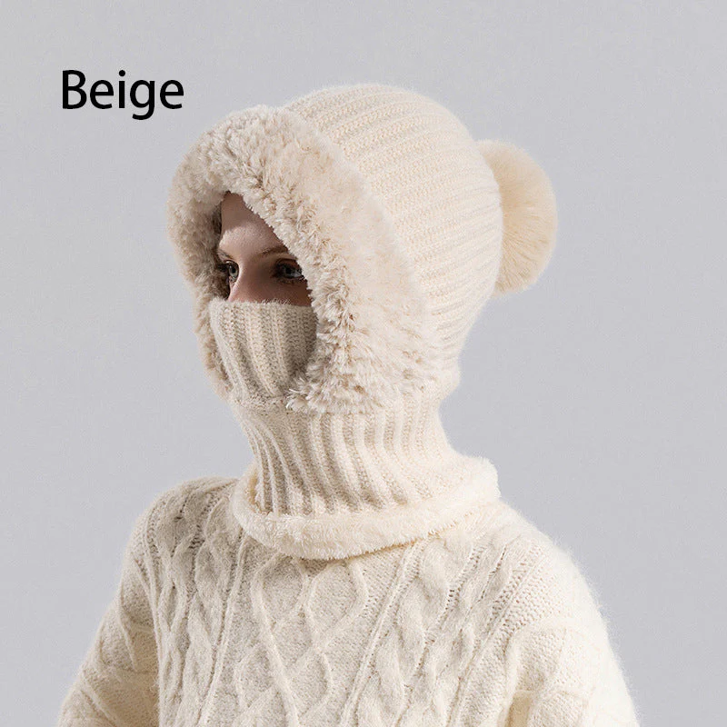 ⏳Limited-time 49% off⏰Women's Winter One-Piece Knitted Beanie Scarf Mask - Image 14