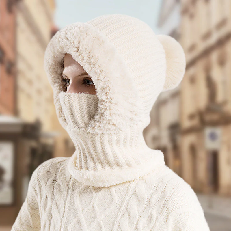 ⏳Limited-time 49% off⏰Women's Winter One-Piece Knitted Beanie Scarf Mask - Image 2
