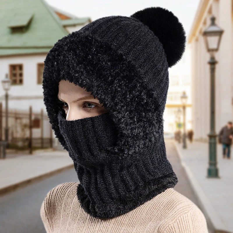 ⏳Limited-time 49% off⏰Women's Winter One-Piece Knitted Beanie Scarf Mask - Image 5