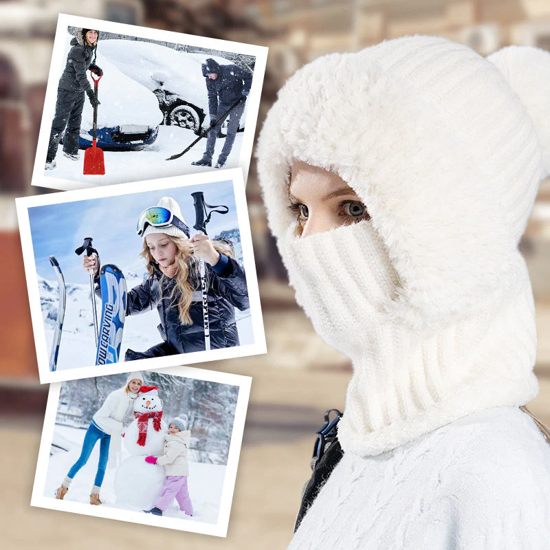 ⏳Limited-time 49% off⏰Women's Winter One-Piece Knitted Beanie Scarf Mask - Image 6