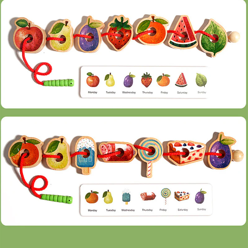 🎅Christmas Gift 50% OFF🎄Wooden Greedy Caterpillar Rope Toy for 3+ Year Old - Image 3