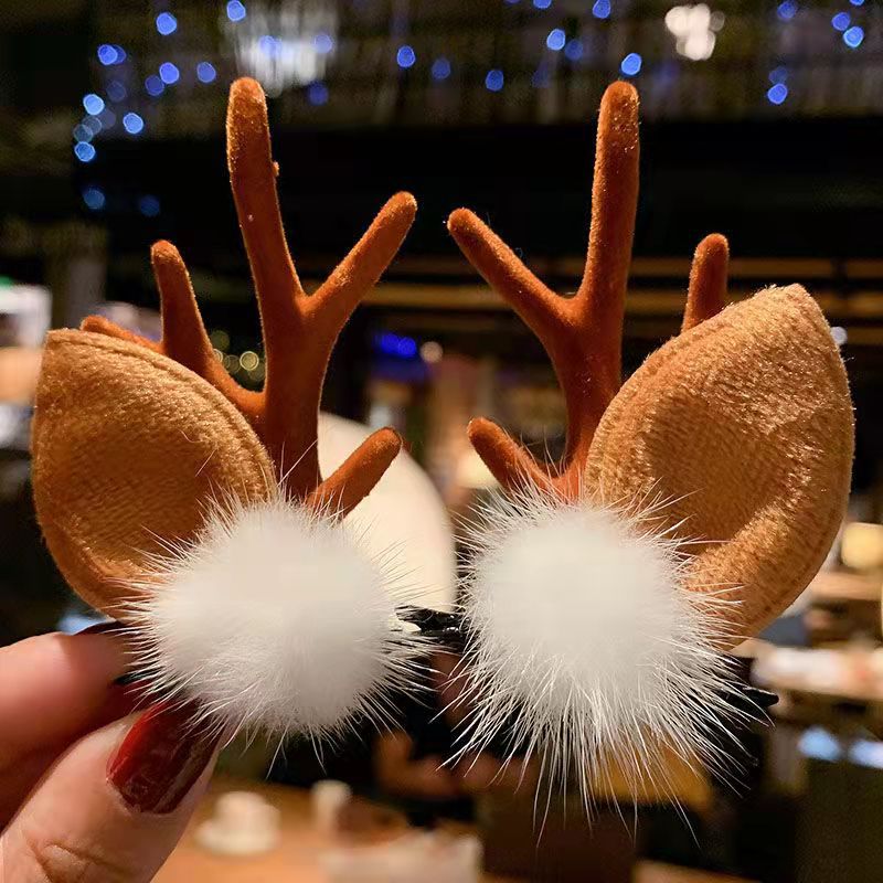 Christmas Hot Sale-Reindeer Antlers Xmas Hair Clip - Image 6