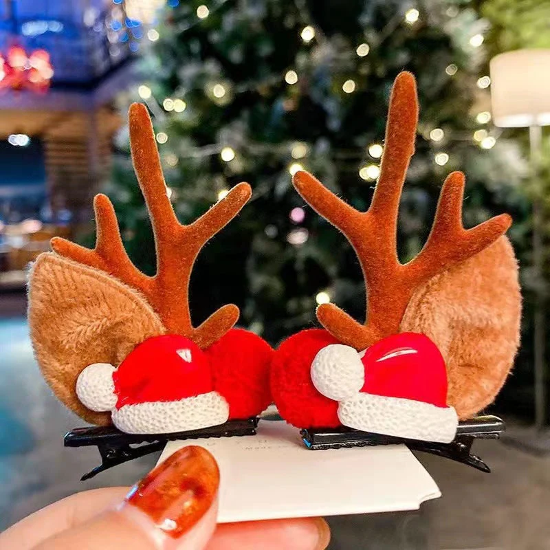 Christmas Hot Sale-Reindeer Antlers Xmas Hair Clip - Image 7