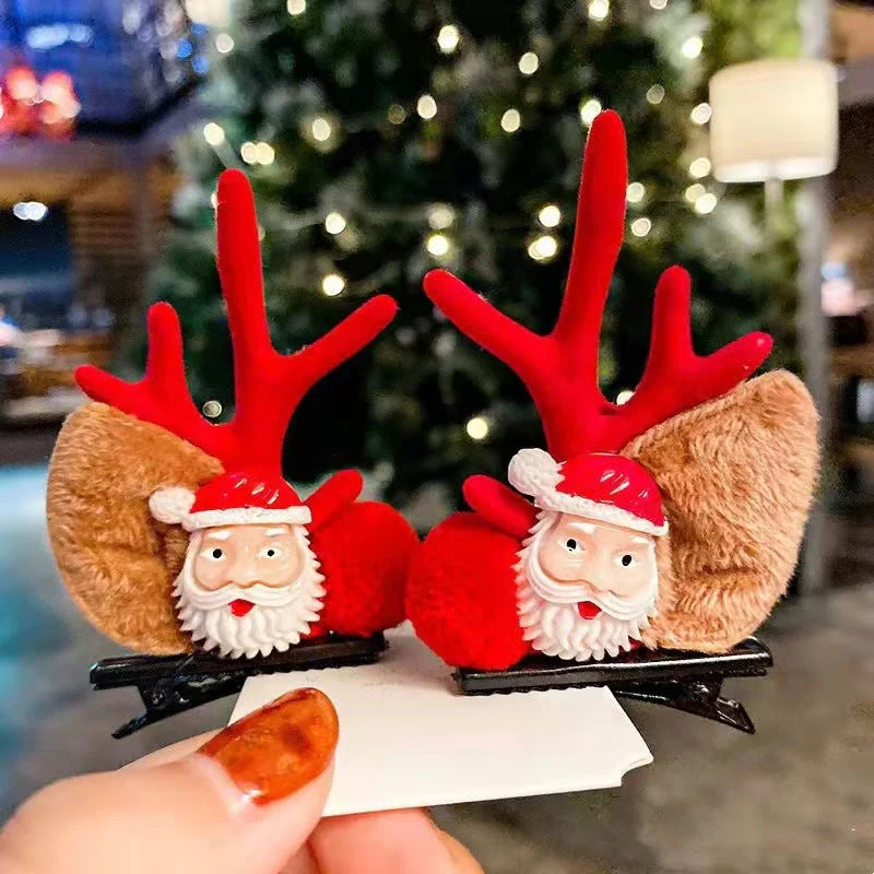 Christmas Hot Sale-Reindeer Antlers Xmas Hair Clip - Image 9